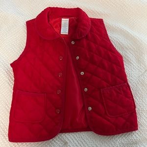 Girls Red Vest